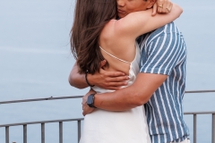 Romantic hug on the Grand Hotel San Pietro panoramic terrace