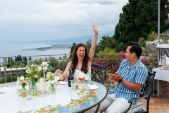 Natural photo of the couple during the proposal in Taormina – shot 10