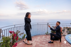 Panoramic view of Isola Bella during a surprise wedding proposal in Sicily