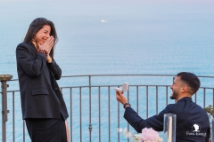 Panoramic view of Isola Bella during a surprise wedding proposal in Sicily