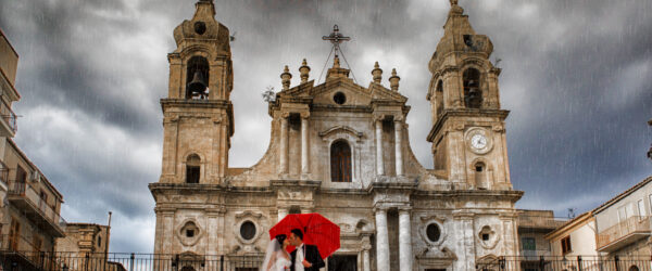 Rainy wedding in Sicily