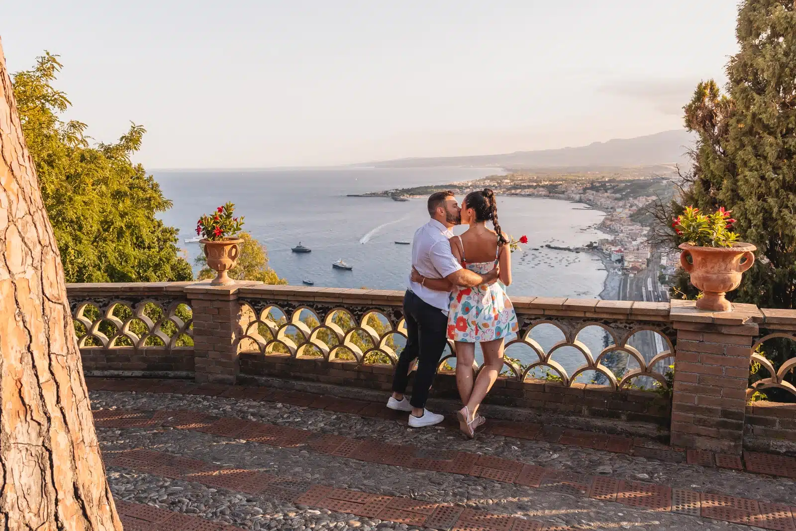 proposta di matrimonio a Taormina con vista mare
